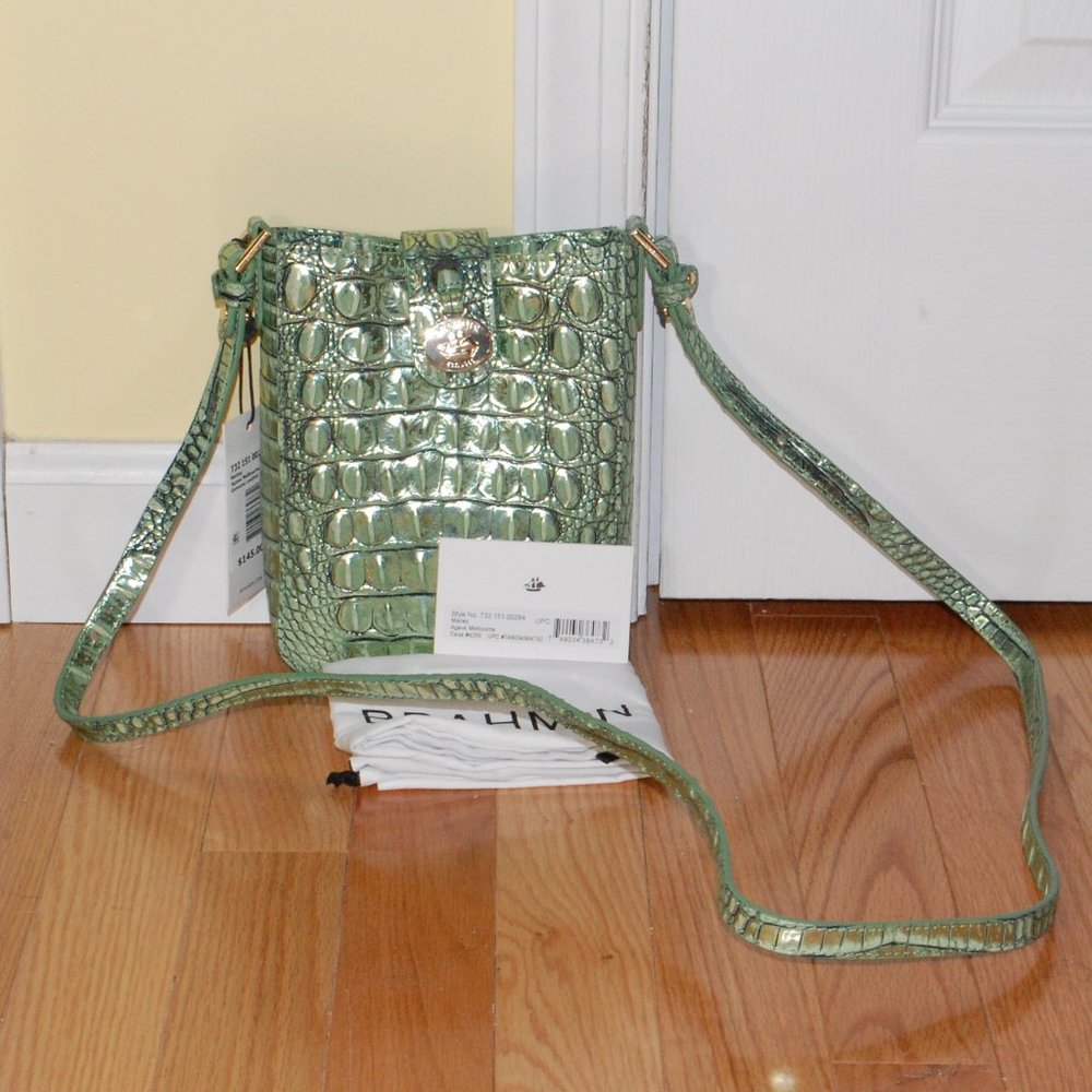 NWT Brahmin Marley Agave Melbourne Crossbody